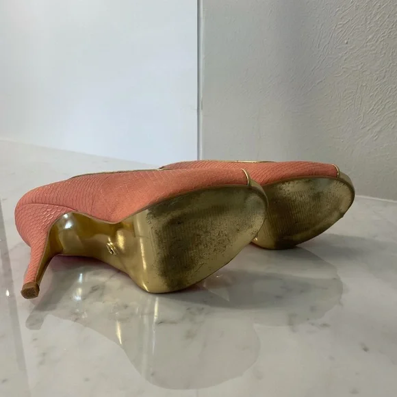 💞HP💞 Thalia Sodi Cereza US 7 Peep Toe Heels - Picture 5 of 9